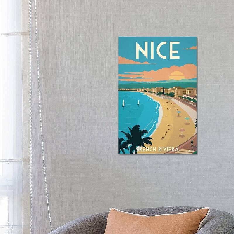 iCanvas "Nice" by IdeaStorm Studios Canvas Print - 26x18x1.5