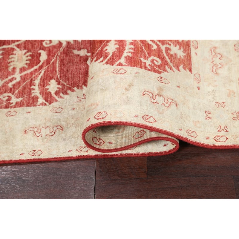 Vegetable Dye Floral Chobi Peshawar Oriental Wool Area Rug Handmade - 3'5" x 5'1"