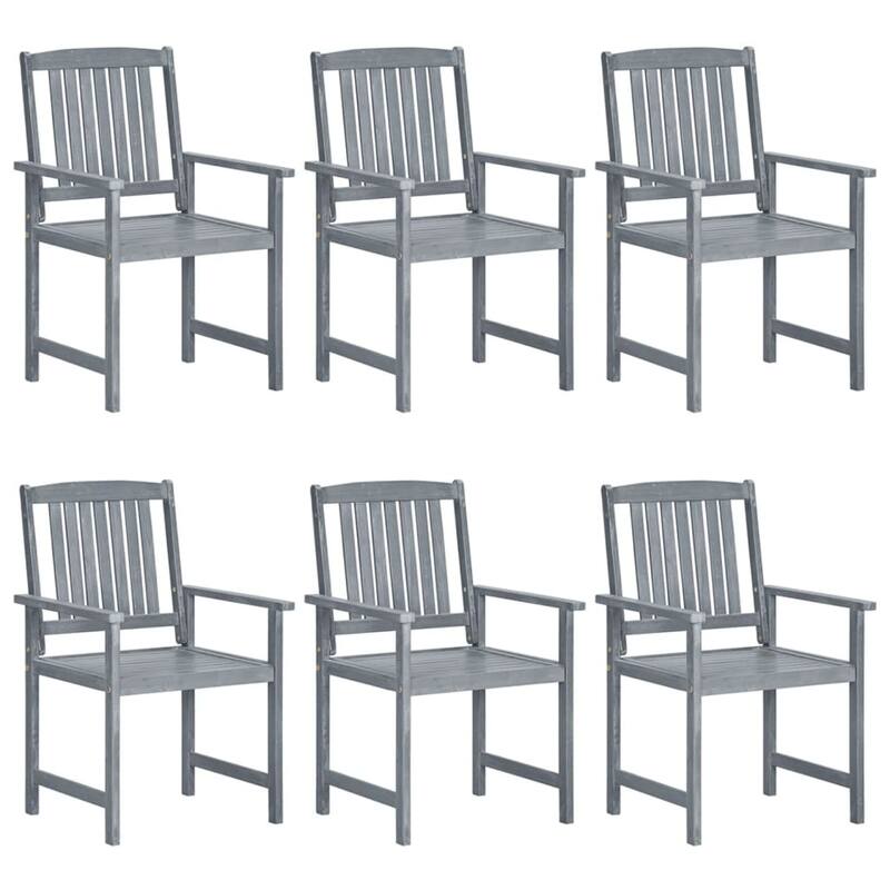 vidaXL Patio Chairs Outdoor Chair with Cushions for Deck Solid Wood Acacia