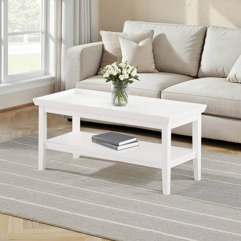Convenience Concepts Ledgewood Coffee Table with Shelf