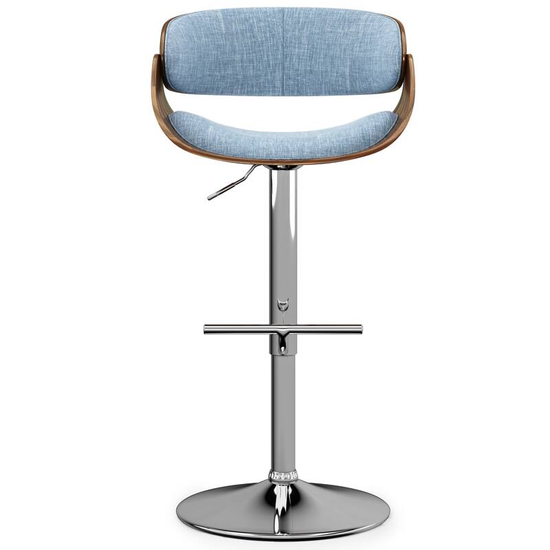 WYNDENHALL Gilford Mid Century Modern 34" Adjustable Swivel Bar Stool