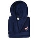 preview thumbnail 6 of 17, Sweet Kids 100% Polyester SUPER PLUSH Double Brushed Hooded Bathrobe - UNICORN Navy - L