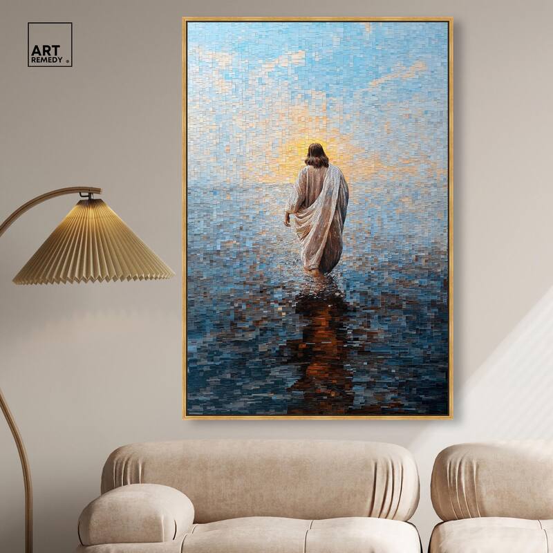 Water Walker Mosaic I Canvas by Art Remedy