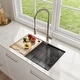 preview thumbnail 56 of 162, KRAUS Kore Workstation Undermount Stainless Steel Kitchen Sink