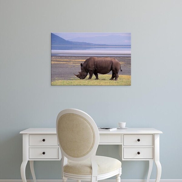 Easy Art Prints Gavriel Jecan's 'White Rhinoceros' Premium Canvas Art
