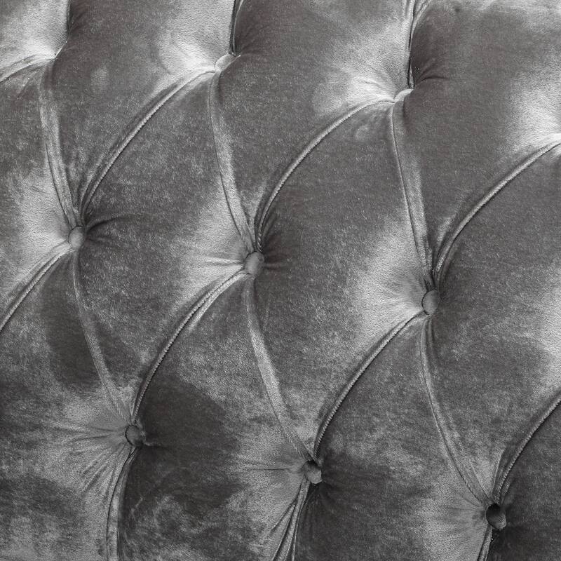 Adelia Modern Glam Tufted Velvet Sofa by Christopher Knight Home