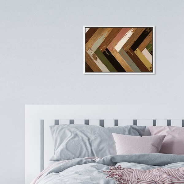 Oliver Gal 'Wood World' Abstract Wall Art Framed Canvas Print