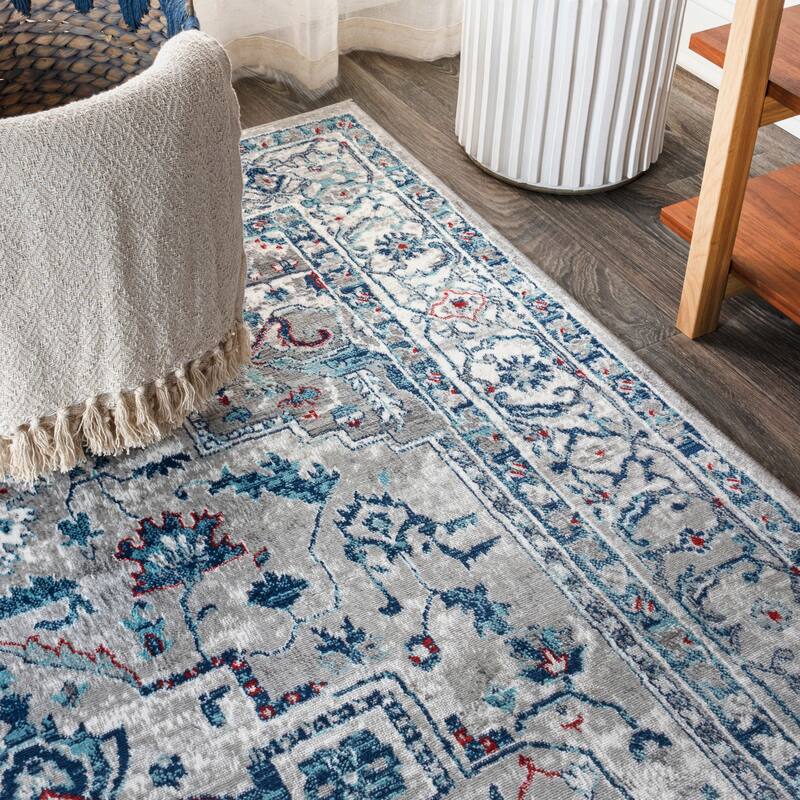 JONATHAN Y Traditional Persian Vintage Medallion Area Rug