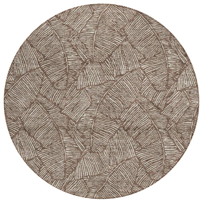 HomeRoots Floral Transitional Rectangle Outdoor Rug