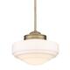 Option Modern Brass / Vintage Milk Glass