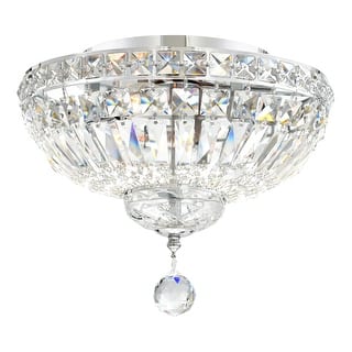 Stefania 3 Light Chrome Flush Mount