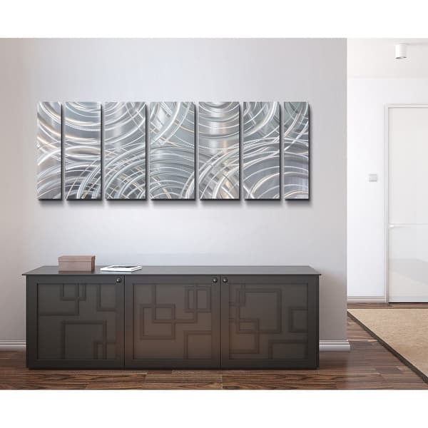 Shop Statements2000 Large Metal Wall Art Modern Abstract Silver