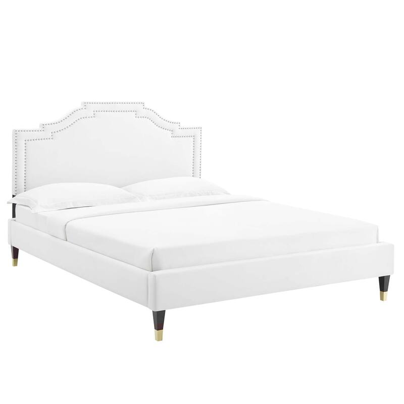 Adelaide Performance Velvet King Platform Bed