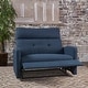 preview thumbnail 4 of 19, Halima Fabric 2-seater Recliner Club Chair by Christopher Knight Home