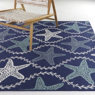 Endre Nautical Starfish Indoor/Outdoor Area Rug - Bed Bath & Beyond ...