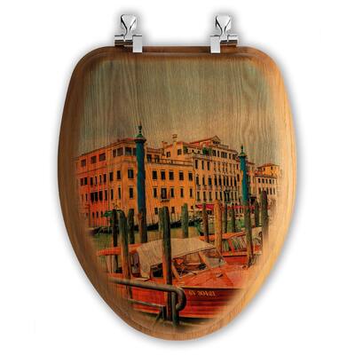 Oak Toilet Seat - The Canals
