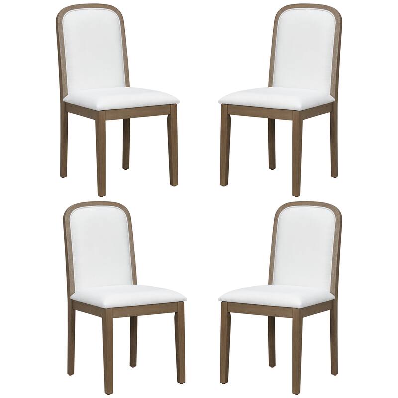 Set of 4 Vintage Style Dining Chairs for Dining Room - Espresso