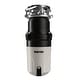 preview thumbnail 8 of 8, 1/3 HP Continuous Feed Garbage Disposal for Kitchen Sinks with Power Cord and Accessories Included - Black and Grey