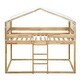 preview thumbnail 9 of 26, Twin over Twin Pine Bunk Bed with Tent