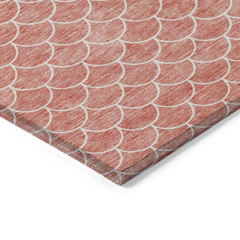HomeRoots Geometric Transitional Rectangle Outdoor Rug