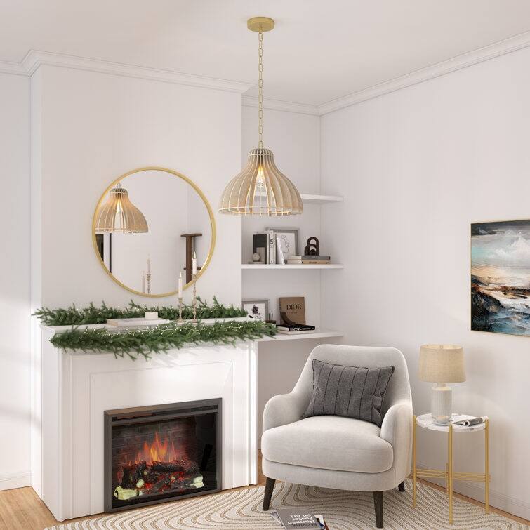 Acroma 1 - Light Kitchen Island Pendant with Felt lampshade - 1-light