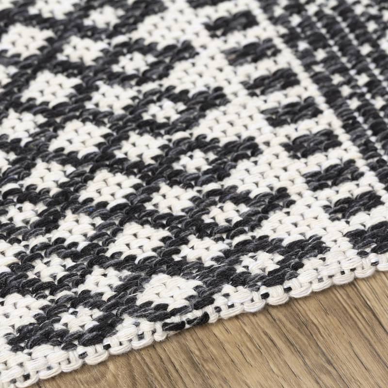 Livabliss La Casa Moroccan Stripe Cotton Area Rug