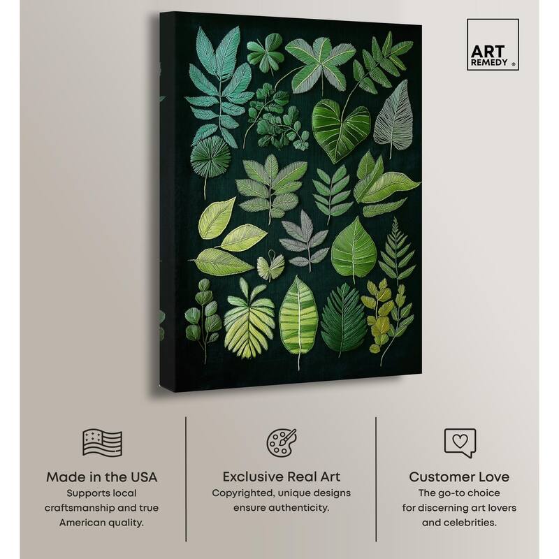 Leaf Library II Canvas by Art Remedy, Gallery Wrapped