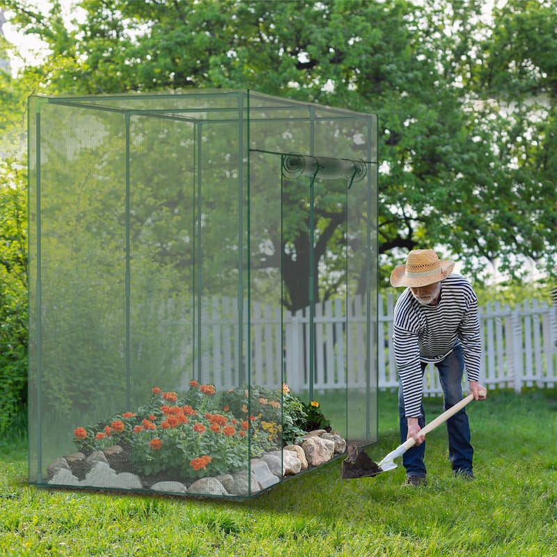 Crop Cages For Garden Plant, Plant Protection Tent With Zippered Door