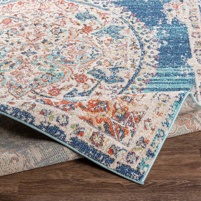 Gabbie Distressed Medallion Area Rug