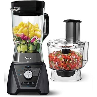 Oster and Food Processor Combo with Settings for Smoothies, Shakes, and Food Chopping - Metallic - - 37105658