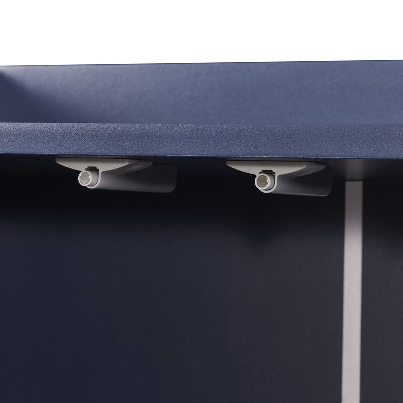 Elegant 4-Door Sideboard for Small Spaces with Adjustable Storage and Gold Legs