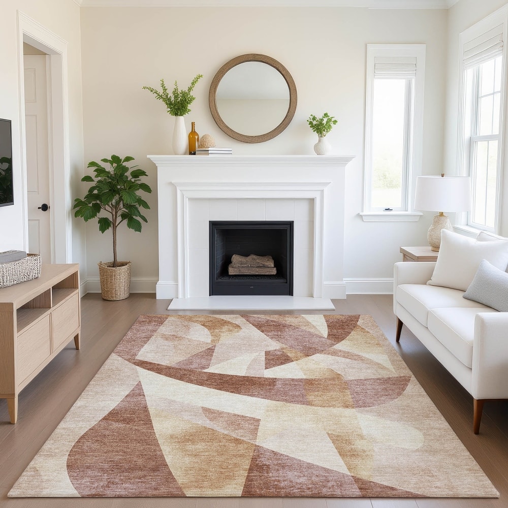 Premium Washable Super Soft Abstract Contemporary Mayfield Rug