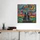Van Gogh's Cats Print On Wood by Aja Trier - Multi-Color - Bed Bath ...