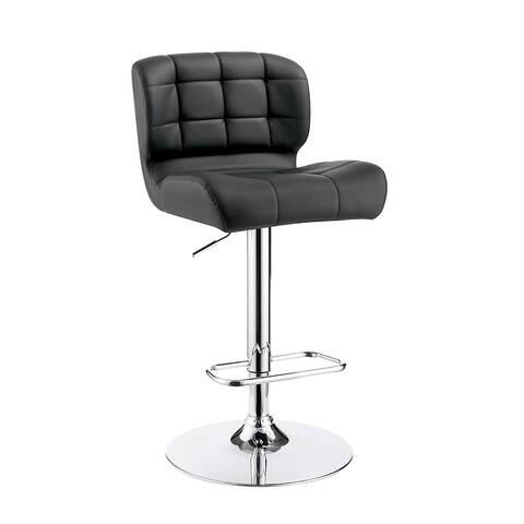 Leatherette and Metal Bar Stool