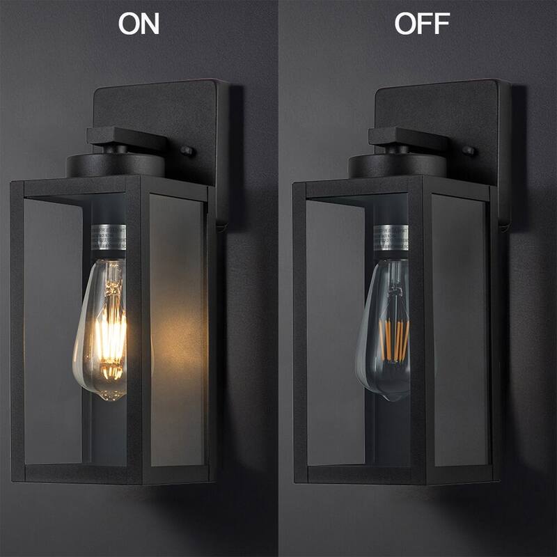 C Cattleya 2-Pack Matte Black Exterior Light Fixture