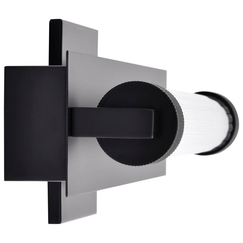 Larissa 32 Inch LED Vanity 3000K CCT Black Finish Opaque Glass