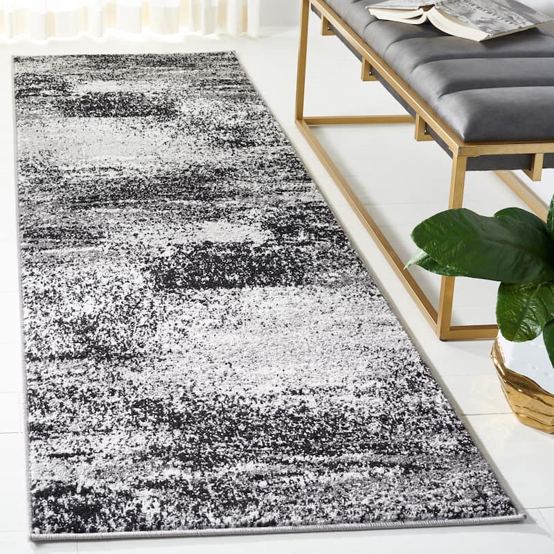 SAFAVIEH Adirondack Brynn Modern Abstract Rug - 2'1" x 8' Runner - Silver/Multi - Runner