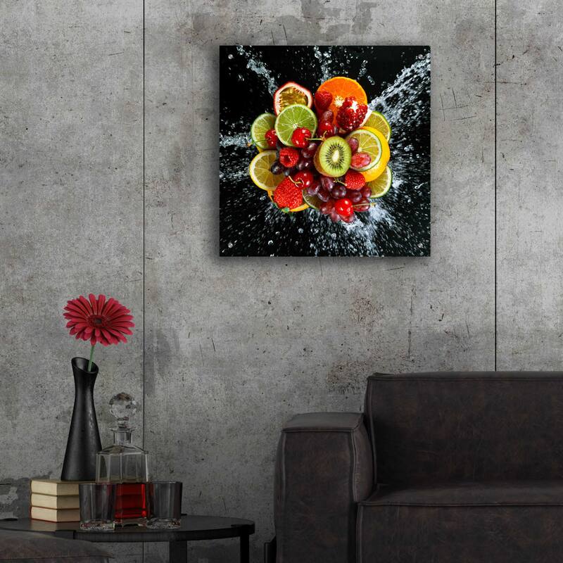 Epic Art 'Fruit Splash III,' Acrylic Glass Wall Art