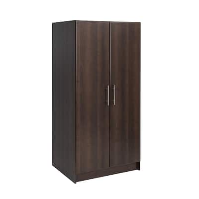 Prepac Elite Armoire Wardrobe Closet Cabinet with Hanging Rail
