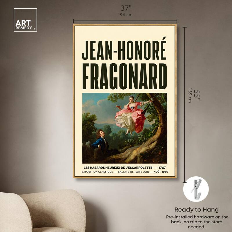 Fragonard's Swing Canvas by Art Remedy