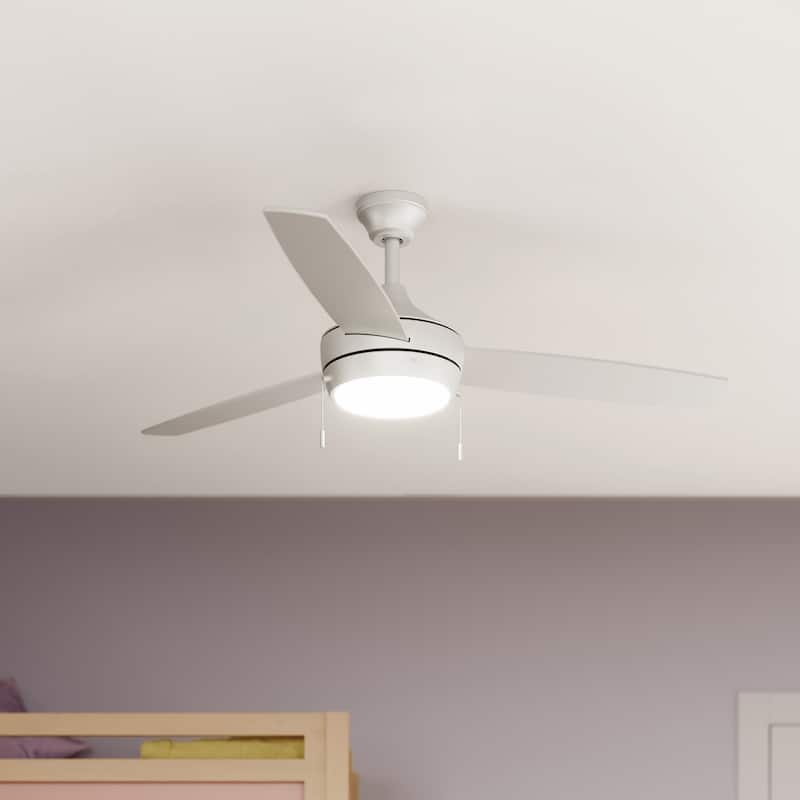 Nolyn Modern LED Ceiling Fan with Blades - 3 Blades - Matte White