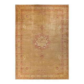 Overton Hand Knotted Wool Vintage Inspired Traditional Mogul Yellow ...