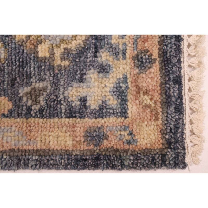 ECARPETGALLERY Hand-knotted Jules Serapi Dark Navy Wool Rug - 7'9 x 9'10