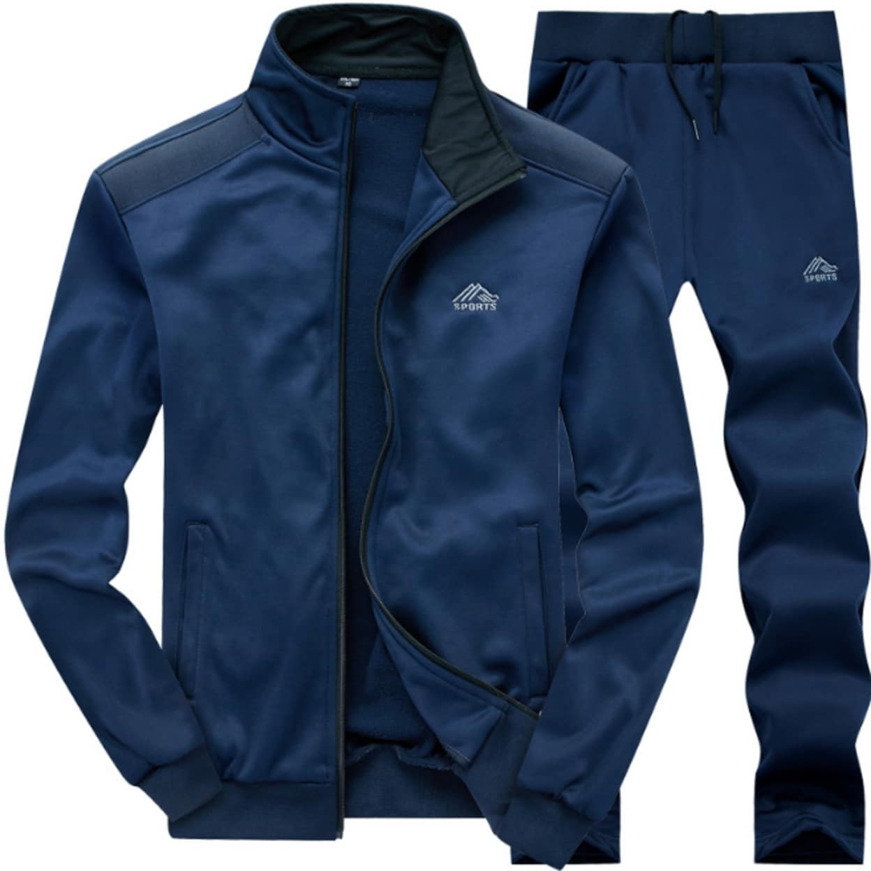 Men's Tracksuit Set Full Zip Long
