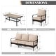 preview thumbnail 120 of 133, MAISON ARTS 4 Pieces Rattan Wicker Patio Furniture Set with Swivel Chairs and Coffee Table for Outdoor Spaces
