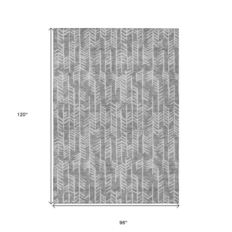 HomeRoots Tribal Transitional Rectangle Outdoor Rug