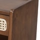 preview thumbnail 18 of 19, Christopher Knight Home - Zessia Retro 19" Wood Nightstand with Woven Drawer and Open Shelf
