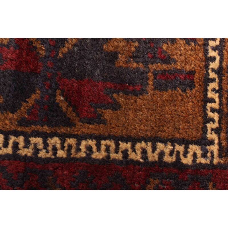 ECARPETGALLERY Hand-knotted Teimani Dark Navy Wool Rug - 3'1 x 5'1
