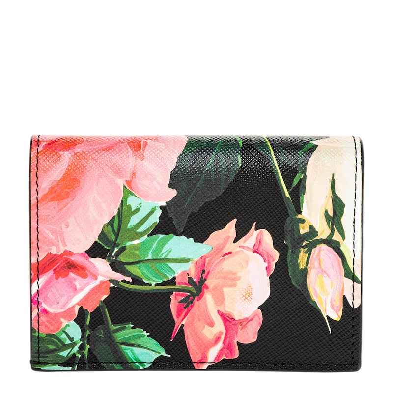 Prada Small Printed Saffiano Leather Wallet