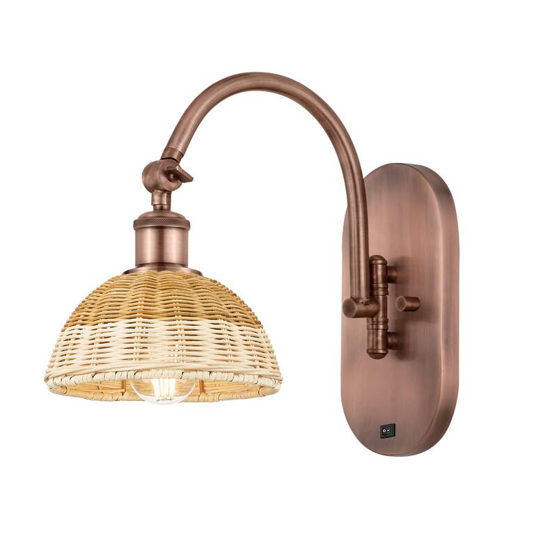 Innovations Lighting Endless Possibilities Ballston - Bristol Natural II - 1 Light 8" Swiveling Sconce